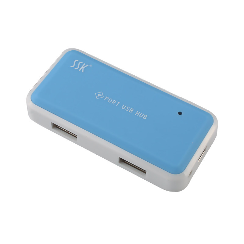 SSK飚王 风云SHU008 USB2.0 HUB 集线器 一拖4口 高速USB转换器