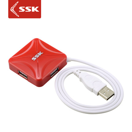 SSK怡珙SHU027 USB2.0寧賈愷4왯HUB섞窟포든켬쌈왯瘻뻣윈嵐롸窟포