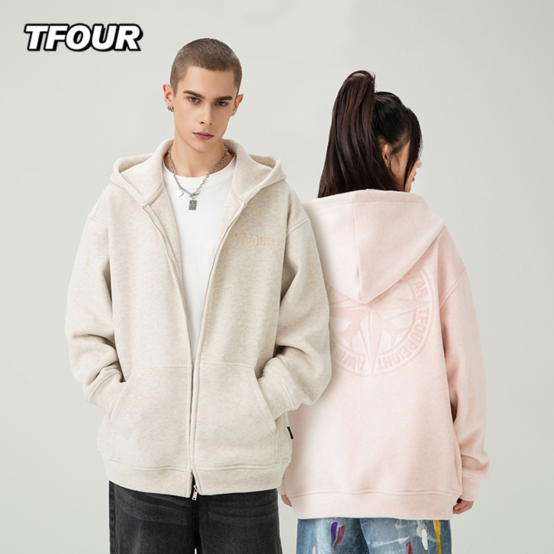 TFOUR慵懒风亲肤柔软卫衣外套