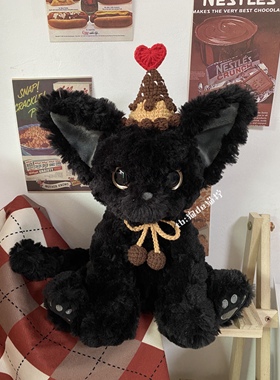 黑猫玩偶娃衣JMPRIME卡奇衣服KUKI德文猫玩偶围脖定制不含玩偶