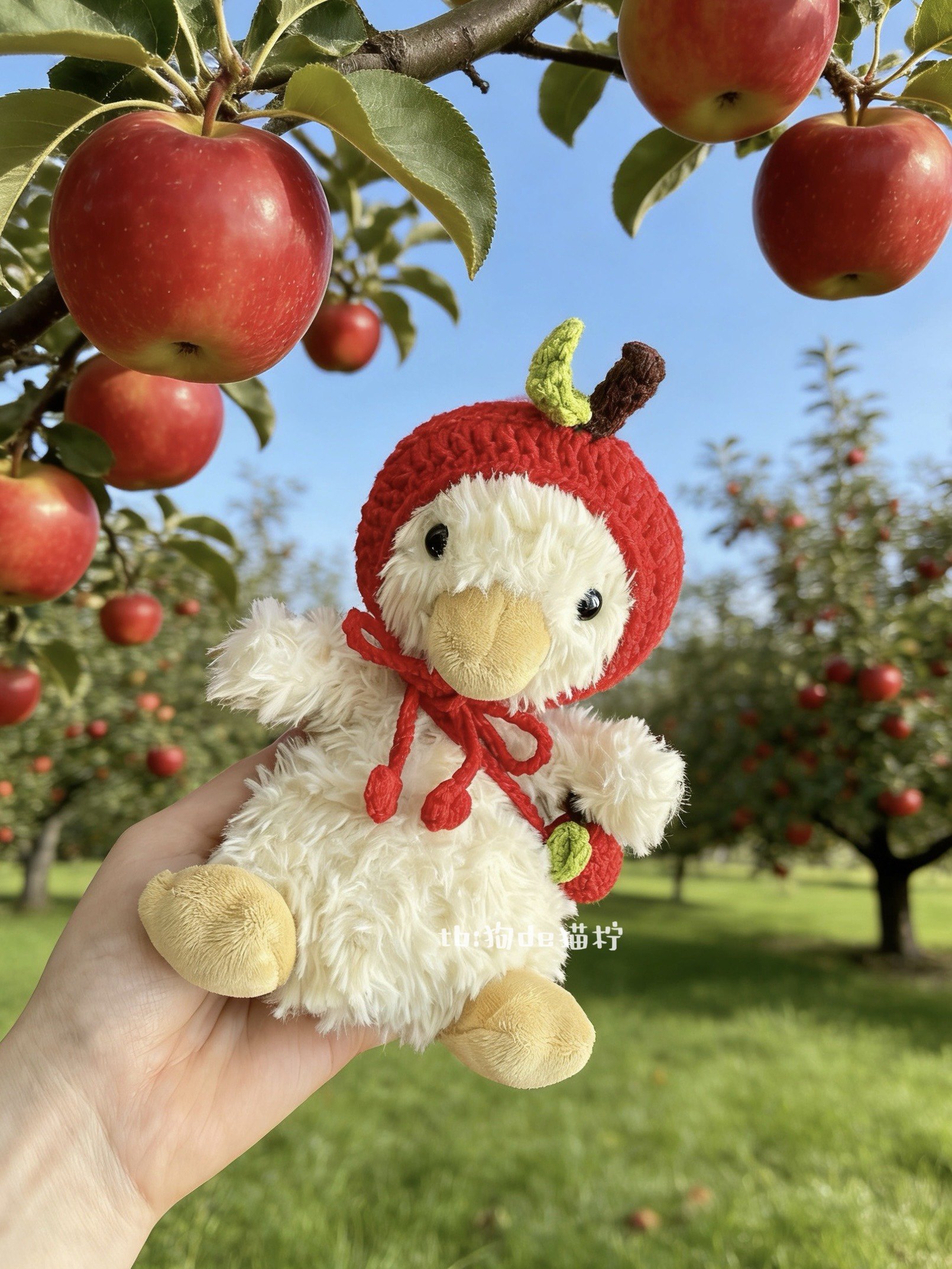 jellycat15cm甜美鸭娃衣苹果头套可定制水果yummy系列送朋友礼物,模玩/动漫/周边/娃圈三坑/桌游,棉花娃娃/毛绒玩具娃衣,淘宝优惠券,粉丝福利购,淘宝优惠卷