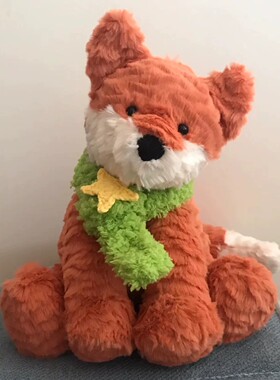 Jellycat 玩偶服装定制little狐狸帽子围脖可定制小狐狸23cm佩戴
