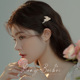 法式 桃夭 仙气蝴蝶碎发夹 小号鸭嘴夹刘海夹子侧边发卡珍珠头饰品