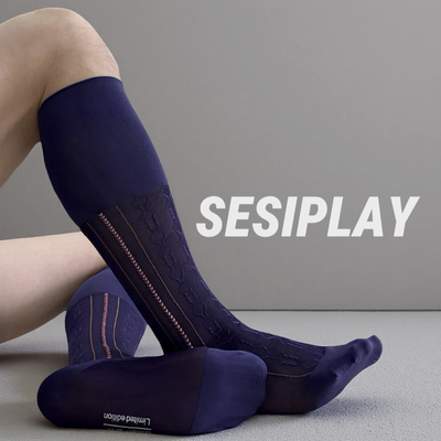 【SESIPLAY：限量典藏系列·紫竹】男士绅装丝袜