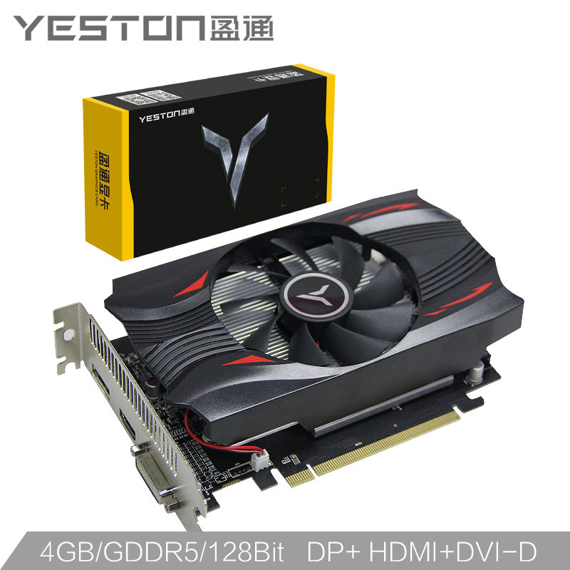 amd盈通rx550/560d 4g极速版大地之神电脑游戏台式机itx独立显卡