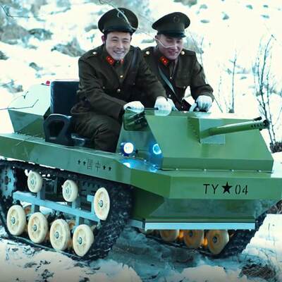 全地形双人游乐坦克车成人雪地坦克摩托车越野沙滩车履带卡丁车