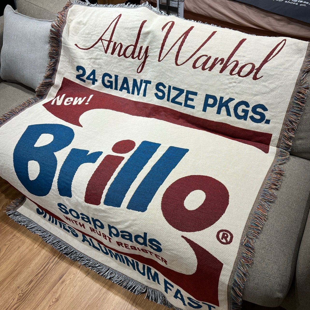 andy warhol brillo 肥皂盒 安迪 霍沃尔 装饰沙发毯 布里洛盒子