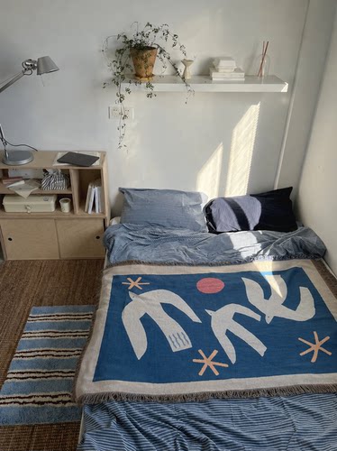 Henri Matisse 中古风马蒂斯剪影  盖毯卧室盖毯