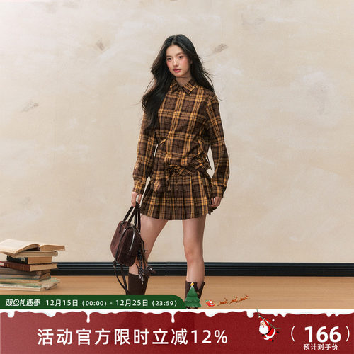 7shiftin2024秋冬新品格纹套装