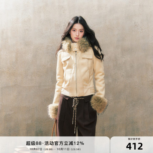 7shiftin2024冬季新品皮毛外套