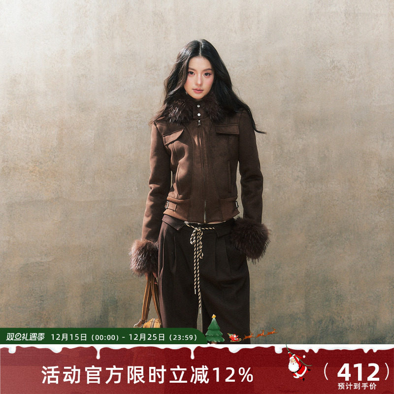 7shfitin2024冬季新品皮毛外套