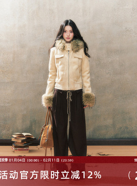 7Shiftin原创设计秋冬新款韩版慵懒风休闲棕色长裤百搭直筒阔腿裤