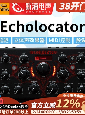 Erica Synths Echolocator 回声 延迟 立体声效果器 吉他单块踏板