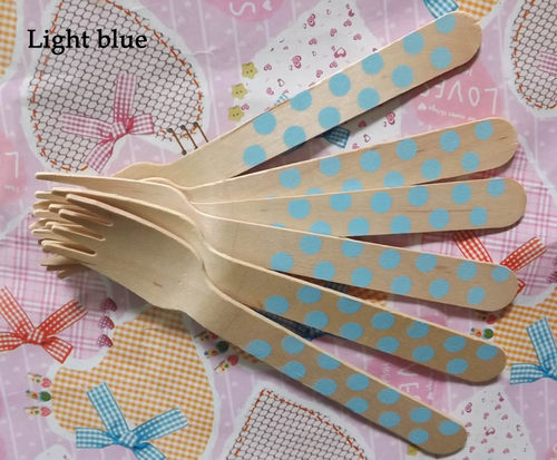 奶酪一次性木制餐具 环保一次性餐具 外贸余单 blue{蓝色}