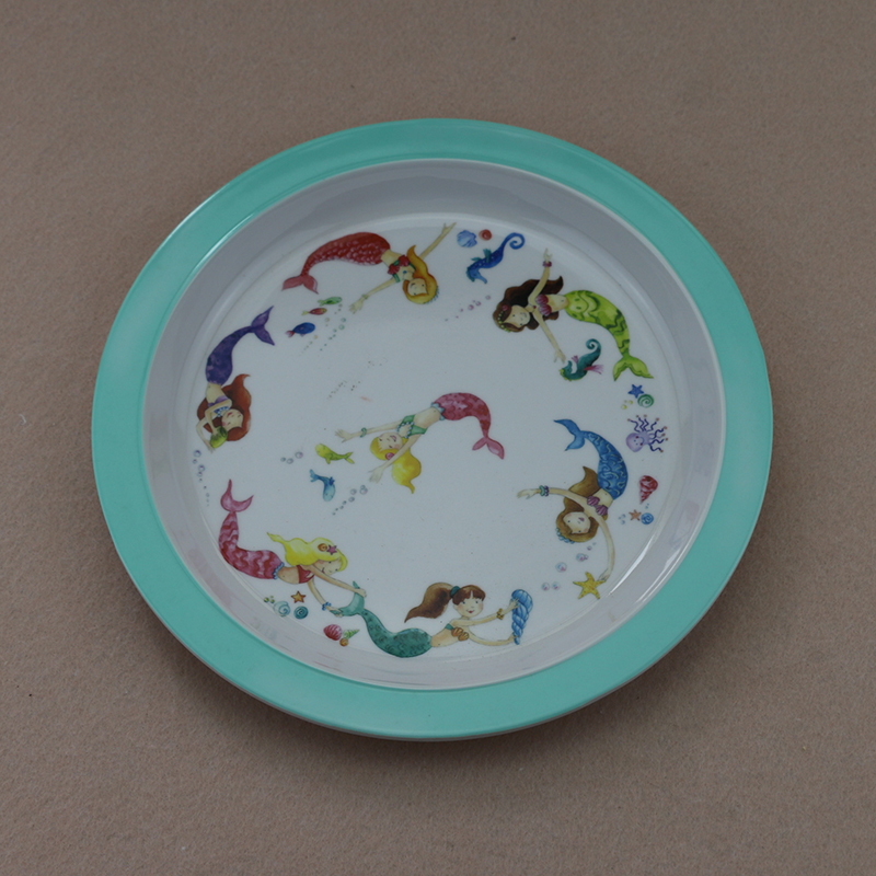 卡通蔬菜儿童餐具防摔盘子包邮