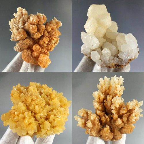 小摆件天然结晶石方解石原石水晶