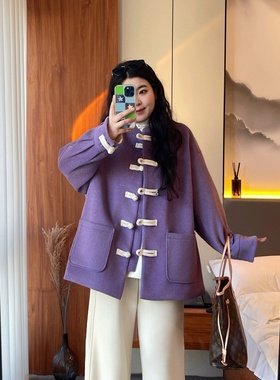 梵朵大码女装30012秋冬新款百搭时尚新中式外套百搭显瘦遮胯上衣