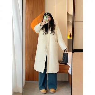 女装 高级长款 14935冬季 时尚 棉服简约学院风棉衣外套 新款 梵朵大码