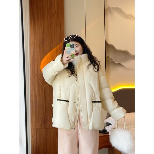 梵朵大码女装13315冬季韩版休闲棉服高级感洋气减龄通勤棉衣外套