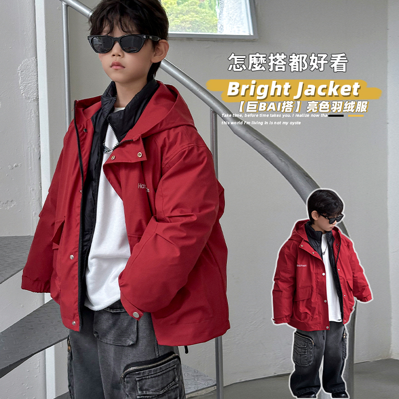 儿童三合一冲锋衣内搭羽绒服童装