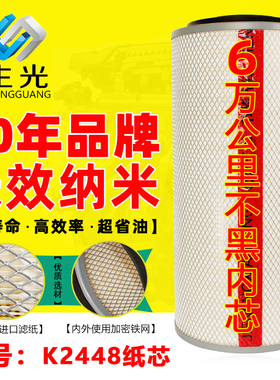 K2448空滤 适配斯太尔陕汽奥龙德龙 M3001-1109101空气滤清器纸芯