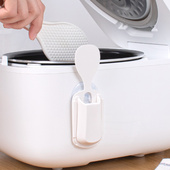 日式 饭勺座饭勺收纳架厨房放饭勺挂饭铲座可吸电饭煲饭勺架 吸盘式