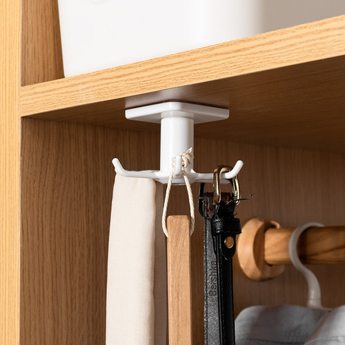 厨房免打孔旋转挂钩挂架