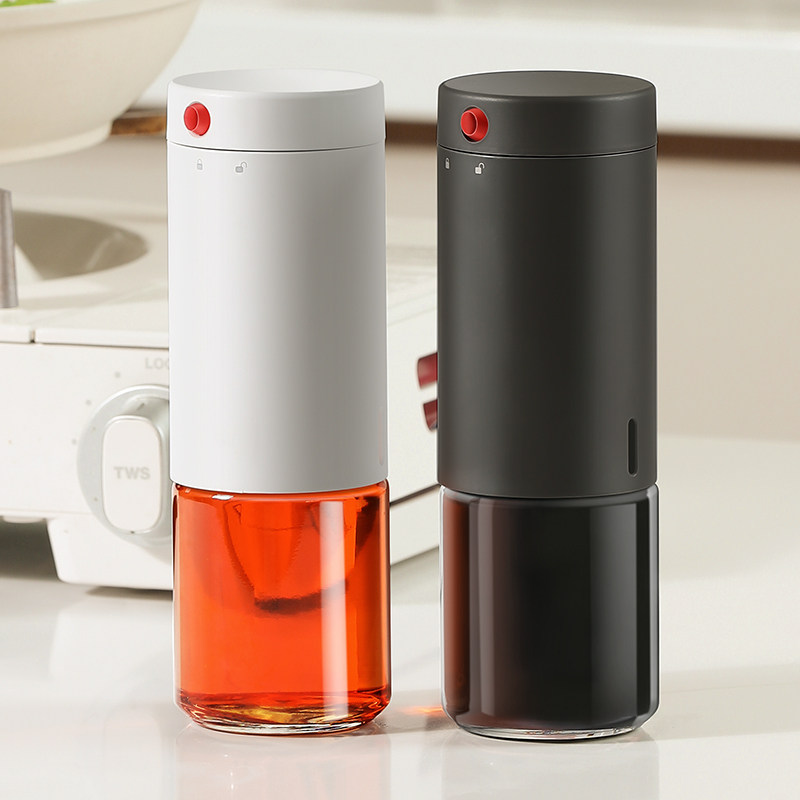 控量油壶家用玻璃控油壶酱油醋壶厨房专用调料瓶装油瓶防漏调料罐