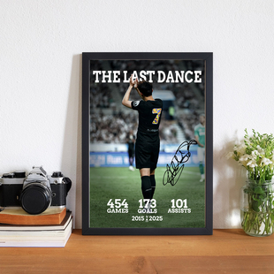 孙兴慜热刺告别战纪念A4相框照片墙礼物海报壁画家居装饰桌摆挂件