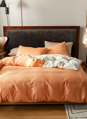 蔚澜CERULEAN全棉水洗棉四件套60S软糯质感 四季裸睡纯棉亲肤素色