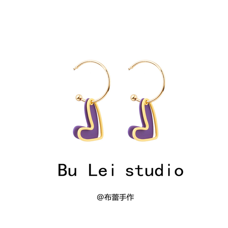 爱心耳饰百搭耳坠耳环ins桃心