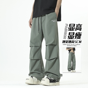 D-A232-HK9586-P33户外春秋登山伞兵裤速干长裤宽松束脚休闲裤男图片