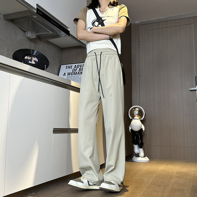 D-A232-HK9512-P30-冰丝休闲裤男生速干运动长裤宽松大码阔腿裤,女装休闲裤,电商A232