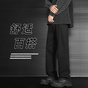 D-A232-YHK9519-P38-春秋季直筒裤男士青少年直筒阔腿裤男生图片
