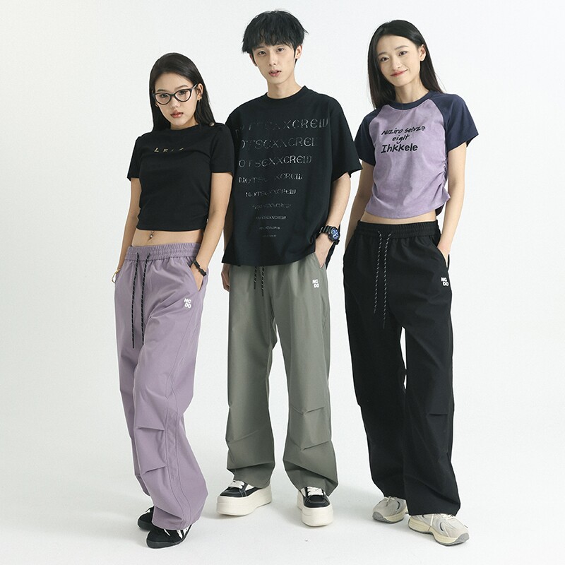 多巴胺伞兵裤子男女同款夏季薄款冰丝美式机能户外登山伐木工装裤,男装休闲裤,电商A232