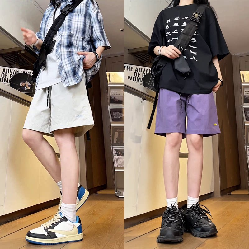 抖音/夏季速干防晒休闲运动短裤男宽松直筒五分裤HK9621-P30,男装牛仔裤,电商A232