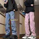 D-A232-HK9531-P35机能工装裤男款秋冬季褶皱铆钉伞兵户外登山裤，男装休闲裤，电商A232