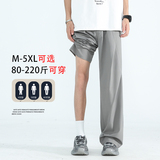 D-A232-HK9506-P35-美式休闲直筒冰丝裤男士阔腿裤宽松工装长裤，男装工装外套，电商A232