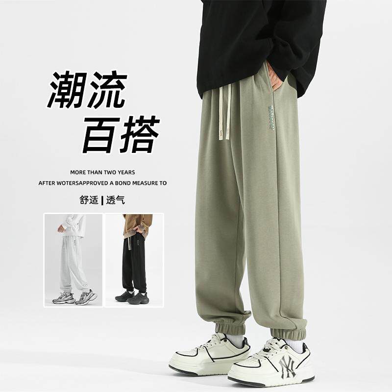 D-A232-YHK9528-P40-青少年束脚九分裤男士潮牌休闲裤卫裤子图片