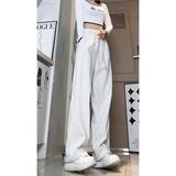 D-A232-HK9356加绒-P60灰色阔腿休闲裤女2025秋冬宽松显瘦卫裤女，女装休闲裤，电商A232