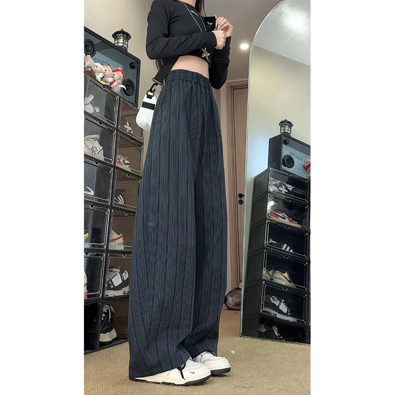 抖音/肌理感休闲裤西裤秋季新款条纹裤子男女同款HK9652-P40,男装休闲裤,电商A232