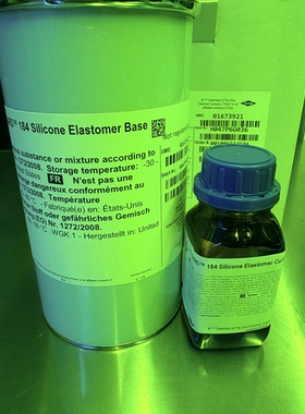 DC184 DOW陶熙硅胶光学胶灌封胶聚二甲基硅氧烷PDMS1.1kg/套