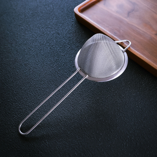 酒吧传奇调酒专用鸡尾酒三角型过滤网漏网筛粉器漏勺不锈钢圆锥型