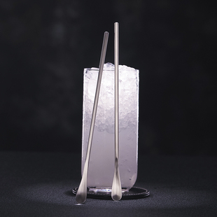 酒吧传奇 搅拌勺棍 鸡尾酒金属吧勺 调酒勺 304不锈钢带勺搅拌棒