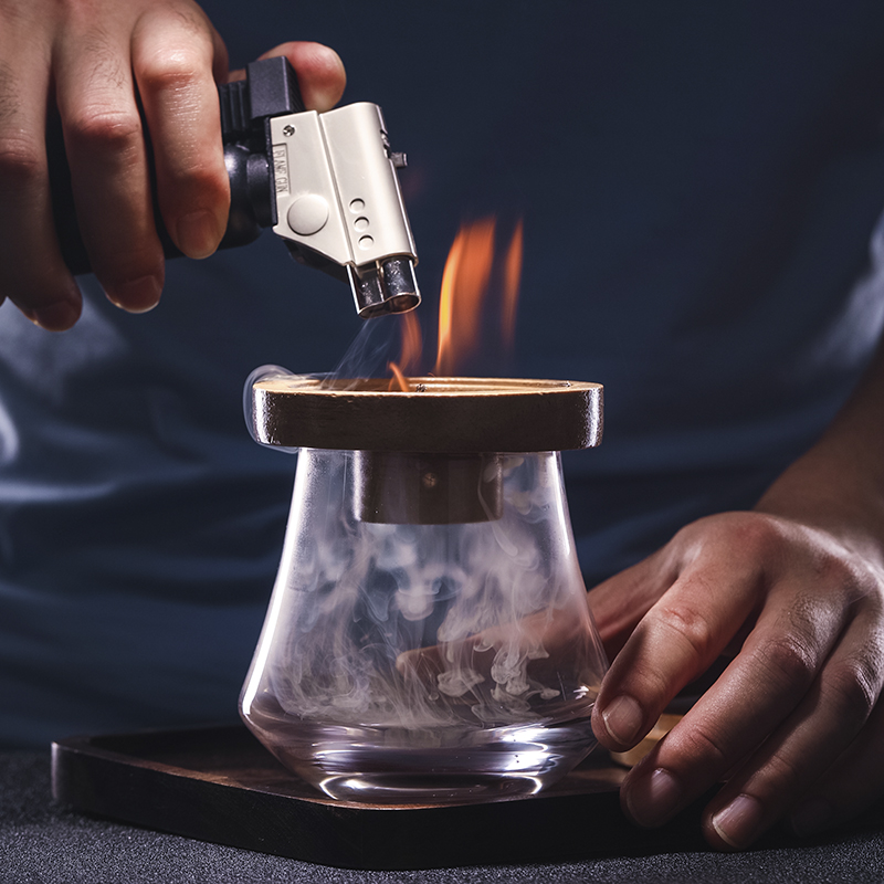 酒吧传奇烟熏创意分子料理木盖