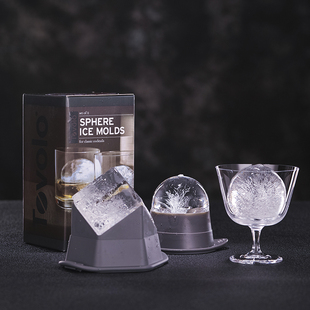 BALL制冰球礼盒装 ICE 食品级 出口美国威士忌圆冰球模具 酒吧传奇