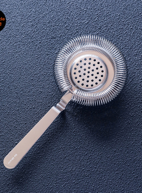 酒吧传奇 304不锈钢欧式霍桑调酒滤冰器过滤器 鸡尾酒隔冰器网格