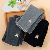 精梳棉宝宝长裤 a类女童打底裤 子秋季 儿童纯棉黑裤 春外穿2025新款