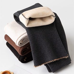 早春女童薄绒喇叭裤外穿修身儿童微喇打底裤秋冬加绒加厚宝宝裤子