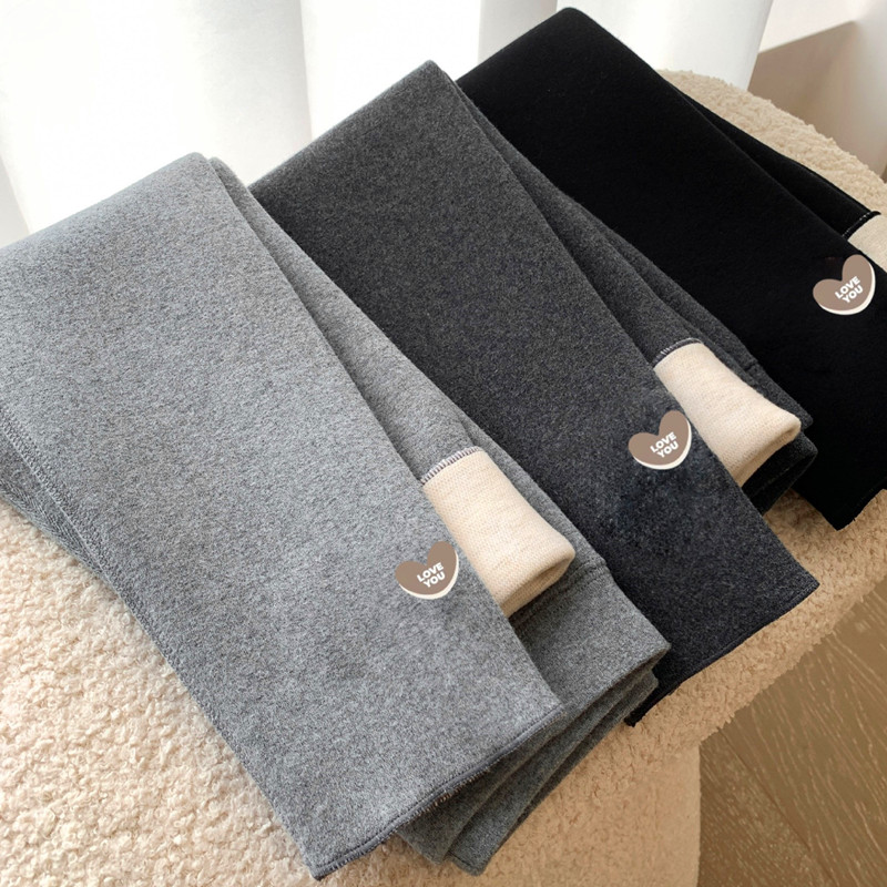 2024一体羊毛保暖打底裤长裤童装